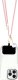 HelloKitty Hello Kitty Patch & Kitty Head Charm Universal Phone Lanyard Pink 2