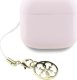 TWS Guess Glossy Effect Printed Classic Logo & Charm Pink Headphones 3