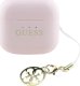 TWS Guess Glossy Effect Printed Classic Logo & Charm Pink Headphones 7