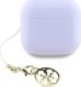 TWS Guess Glossy Effect Printed Classic Logo & Charm Lavender Headphones 3
