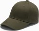 Czapka męska bejsbolówka z daszkiem i ozdobnym haftem  khaki V2 OM-ACCS-0102 1