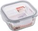 Pojemniki szklane ryflowane Florina Mariet lunchbox 1200/800 ML żaroodporne hermetyczne 4