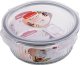 Pojemniki szklane ryflowane Florina Mariet lunchbox 960/650 ML żaroodporne hermetyczne 8