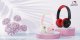 Słuchawki nauszne Hello Kitty Face Logo   Bluetooth różowy 5