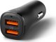 SPIGEN ESSENTIAL EV302 2-PORT CAR CHARGER 30W BLACK 3