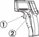 PIROMETR TERMOMETR LASEROWY BEZDOTYKOWY -50 +500C 10
