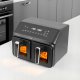 FRYTKOWNICA DWUKOMOROWA BEZTŁUSZCZOWA AIRFRYER Eldom FR210 DUŻA PODWÓJNA 9L 10