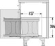 Hailo AS Solo 20 automatic dark gray for cabinets from 400 mm wide with revolving door 2
