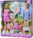 Simba 105733673 - Steffi Love Happy Family, Pregnant Doll, Kevin, Evi and Baby with 1