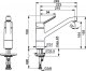 Hansa sink faucet primo (single-lever single-hole mixer, flow rate 12 l/min, chrome-plated, swivels up to 150deg) 49482203 3