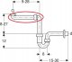 Geberit space-saving siphon 11/2" x 40 mm 151.107.11.1 2