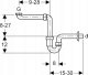 Geberit space-saving siphon 11/2" x 40 mm 151.107.11.1 7