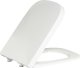 Keramag Renova No.1 Plan toilet seat 500689011, square design, attachment from above, stainless steel hinges 2
