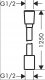 hansgrohe Designflex - universal textile shower hose 1.25 m, with anti-twist protection, flexible shower hose with kink protection, i 1
