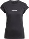 Adidas adidas Women's Essentials LINEAR Cotton T-Shirt, Black/White, XL 2