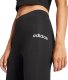 adidas Women's Essentials LINEAR Cotton Leggings, Black/White, L 4