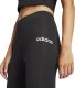 adidas Women's Essentials LINEAR Cotton Leggings, Black/White, S 5