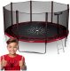 Trampolina ogrodowa 12ft/374cm z siatką zewnętrzną i drabinką Neo-Sport EDUKAMP 1