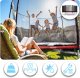 Trampolina ogrodowa 12ft/374cm z siatką zewnętrzną i drabinką Neo-Sport EDUKAMP 4