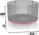 Trampolina ogrodowa 8ft/252cm z siatką zewnętrzną i drabinką Neo-Sport EDUKAMP 3