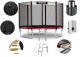 Neo-Sport Trampolina ogrodowa 10ft/312cm z siatką zewnętrzną i drabinką 8