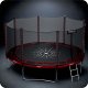 Trampolina ogrodowa 14ft/435cm z siatką zewnętrzną i drabinką Neo-Sport EDUKAMP 4