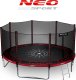 Trampolina ogrodowa 14ft/435cm z siatką zewnętrzną i drabinką Neo-Sport EDUKAMP 7