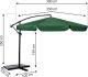 Plonos Parasol ogrodowy składany 6 segmentowy 350 cm z pokrowcem PL-880 3