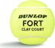 Tennis balls DUNLOP FORT CLAY COURT Premium 4-tube ITF 2