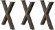 vidaXL Nogi do stołu jadalnianego, 3 szt., 70x(72-73) cm, stal 1
