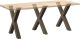 vidaXL Nogi do stołu jadalnianego, 3 szt., 70x(72-73) cm, stal 8