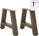 vidaXL Nogi do stolika kawowego, 2 szt., 40x(30-31) cm, stal 3