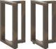 Nogi do stołu jadalnianego, 2 szt., 50x35x(72-73) cm, stal 1