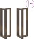 vidaXL Nogi do stołu konsolowego, 2 szt., 38x25x(72-73) cm, stal 3