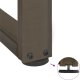 vidaXL Nogi do stołu konsolowego, 2 szt., 38x25x(72-73) cm, stal 9
