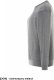 SWRA290 - Bluza dresowa unisex - popielaty melanż M 80