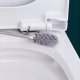 QIKtech Szczotka do wc silikonowa antybakteryjna wisząca zestaw 2w1 ociekacz 1