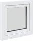 vidaXL Okno piwniczne RISOR 50x50 cm uchylno-rozwierne DIN lewe białe 7