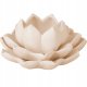 Świecznik na tealight kwiat lotosu z porcelany, 12,5 x 13 x 6,5 cm 1