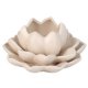 Świecznik na tealight kwiat lotosu z porcelany, 12,5 x 13 x 6,5 cm 1