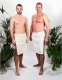 Kilt wiązany męski w 100% naturalna bawełna Yeye Biały L 16