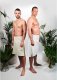 Kilt wiązany męski w 100% naturalna bawełna Yeye Biały XL 1