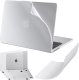 Etui do Apple Macbook Air 13.6 - M2/M3 2022/2023/2024/2025 Alogy AirGuard Elastyczna obudowa Matowa Przezroczysta Biel 1