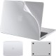 Etui do Apple Macbook Air 13.6 - M2/M3 2022/2023/2024/2025 Alogy AirGuard Elastyczna obudowa Matowa Przezroczysta Biel 16