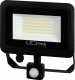 Lauko sviestuvas su judesio davikliu LED 50W neutraliai balta 230Vac, 5000lm, IP65, juodas, PHOTON, LED LINE 1