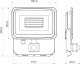 Lauko sviestuvas su judesio davikliu LED 50W neutraliai balta 230Vac, 5000lm, IP65, juodas, PHOTON, LED LINE 1