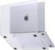 Etui ochronne do Apple Macbook Pro 16 - M1/M2/M3/M4 2021-2024 2025 Alogy AirGuard Elastyczna obudowa Matowa Przezroczysta Biel 14
