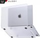 Etui ochronne do Apple Macbook Pro 16 - M1/M2/M3/M4 2021-2024 2025 Alogy AirGuard Elastyczna obudowa Matowa Przezroczysta Biel 2