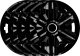 Komplet kołpaków uniwersalnych Fast Black ring 16 cali 1