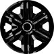 Komplet kołpaków uniwersalnych Fast Black ring 16 cali 3